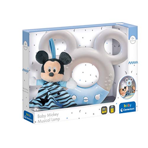 Clementoni-17397 - Mickey proyector - proyector, quitamiedos, luz nocturna a partir de 0 meses