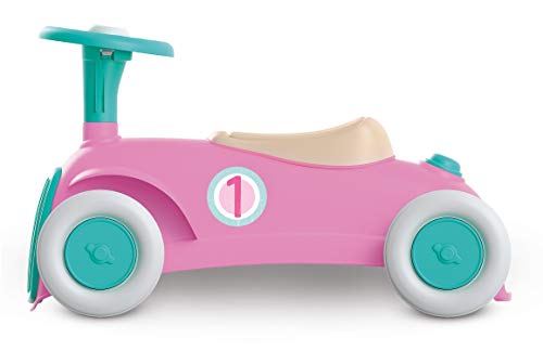 Clementoni-17455 - Mi Primer Coche Rosa - Juguete bebé sostenible a partir de 12 meses