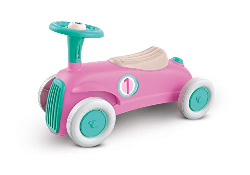 Clementoni-17455 - Mi Primer Coche Rosa - Juguete bebé sostenible a partir de 12 meses