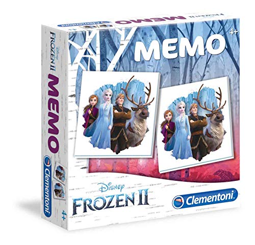 Clementoni-18052 - Memo Frozen 2 - juego de memoria infantil a partir de 4 años