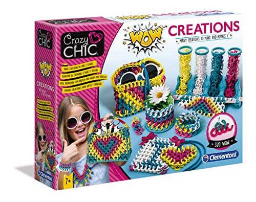 Clementoni-18540 - Creaciones WOW - abalorios y set para hacer pulseras infantiles a partir de 7 años