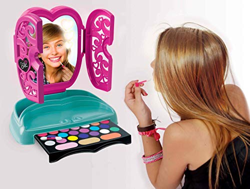 Clementoni-18541 - Tocador de Maquillaje - set de maquillaje infantil a partir de 6 años