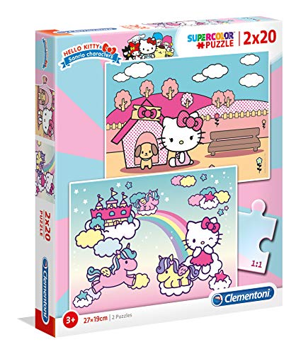 Clementoni 2 Puzzles 20 Piezas Hello Kitty (24765.3)