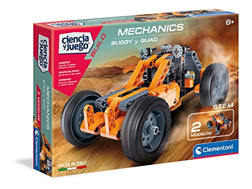 Clementoni-55159 - Mechanics - Buggy + Quad - juego de construcciones mecánica a partir de 8 años