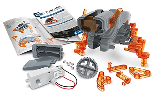 Clementoni-55289 - Walking Bot - robot para montar y jugar a partir de 8 años