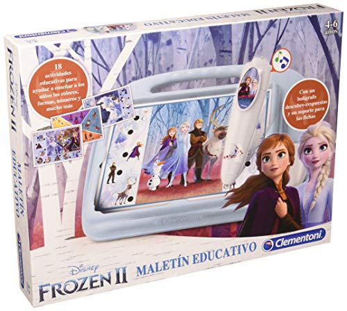 Clementoni-55329 - Maletin Educativo Frozen 2 - juego educativo a partir de 3 años