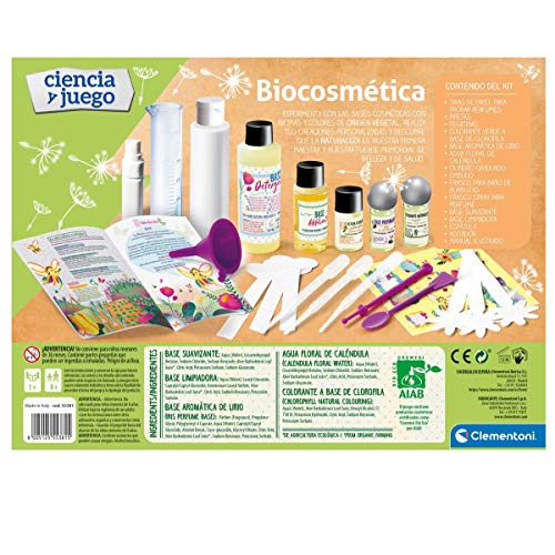 Clementoni-55381 - Biocosmetica - juego científico a partir de 8 años