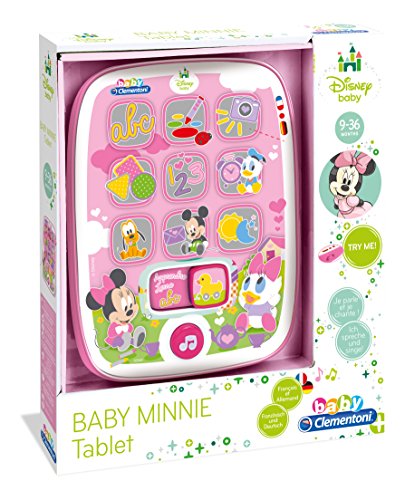 Clementoni 62949 Disney - Mi Primera Tableta para bebé, diseño de Minnie