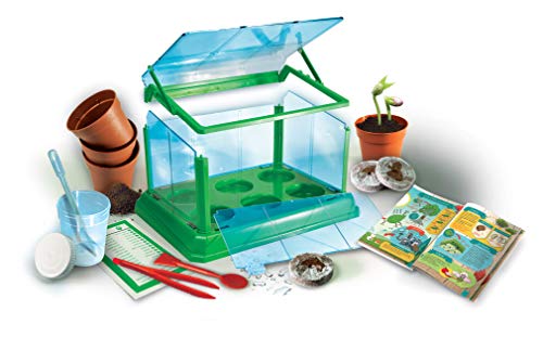 Clementoni 69490 Galileo Science Mi primer invernadero y semillas para minijardineros y botánicos en ciernes, juguete para niños a partir de 8 años