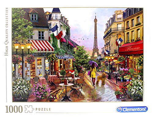 Clementoni-CM-39482 Puzzle 1000 Piezas Flores en Paris, Multicolor (39482)