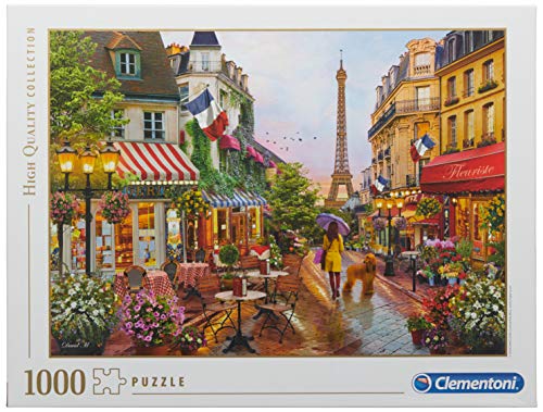 Clementoni-CM-39482 Puzzle 1000 Piezas Flores en Paris, Multicolor (39482)