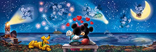 Clementoni-Disney Collection Mickey & Friends Puzzle 1000 Piezas Panorama Mickey Minnie, Color (39449)