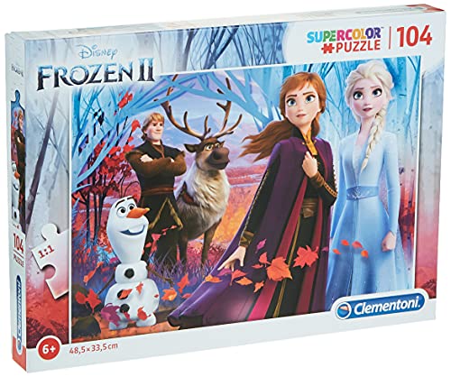 Clementoni- Disney Puzzle 104 Piezas Frozen 2, Color Multicolor, 0 (27274.7)