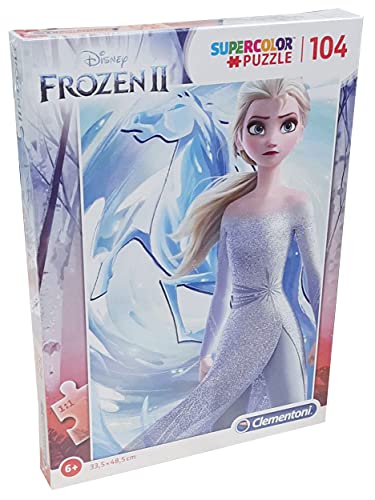 Clementoni- Disney Puzzle 104 Piezas Frozen 2, Multicolor (27127.6)