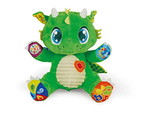 Clementoni- Dragon Interactive Plush - Peluche Educativo con Sonidos y Luces (6 Meses), Color 3, 3 (17392)