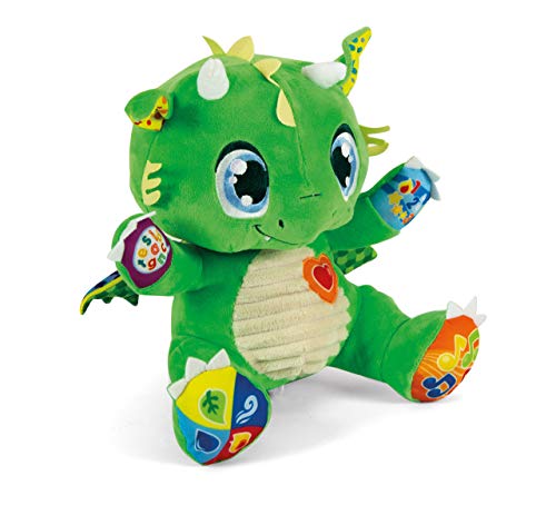 Clementoni- Dragon Interactive Plush - Peluche Educativo con Sonidos y Luces (6 Meses), Color 3, 3 (17392)