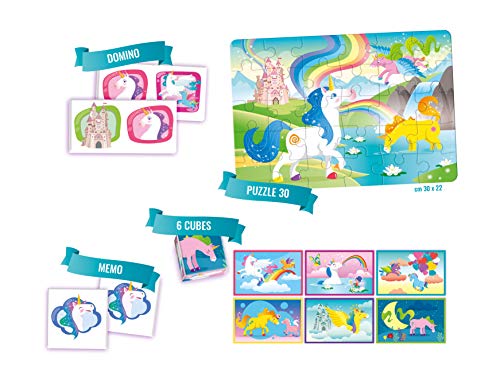 Clementoni EDUKIT Unicornios, Multicolor, Taille Unique (18035)