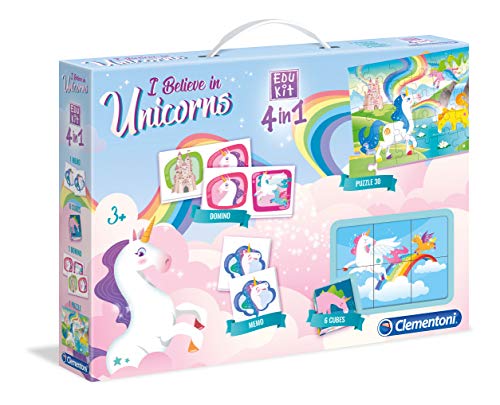 Clementoni EDUKIT Unicornios, Multicolor, Taille Unique (18035)