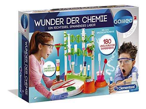 Clementoni- Galileo Wunder Der Chemie - Juego de experimentos para niños a Partir de 8 años, Multicolor (59187)