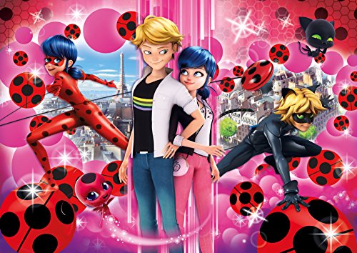 Clementoni Ladybug Miraculous: Tales of Ladybug & Cat Noir Miraculuos Supercolor Puzzle, Multicolor, 104 pezzi (23712)