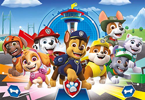 Clementoni-Paw Patrol Supercolor Puzzle – La Patrulla Canina – 180 Piezas – Fabricado en Italia, puzle niños 7 años +, Multicolor (29105)