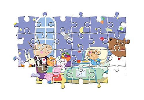 Clementoni Peppa Pig Supercolor Puzzle Pig-104 Piezas Maxi, Multicolor (23735)