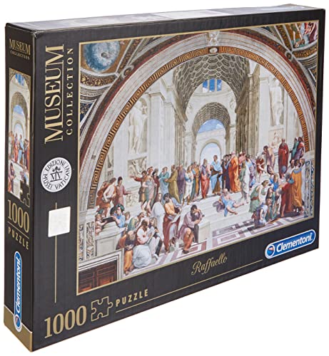 Clementoni Puzzle 1000 Piezas Museos La Escuela de Atenas, Multicolor (39483.8)