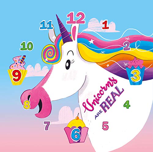 Clementoni- Puzzle 96 Piezas Reloj Unicornios, Multicolor (23035.8)