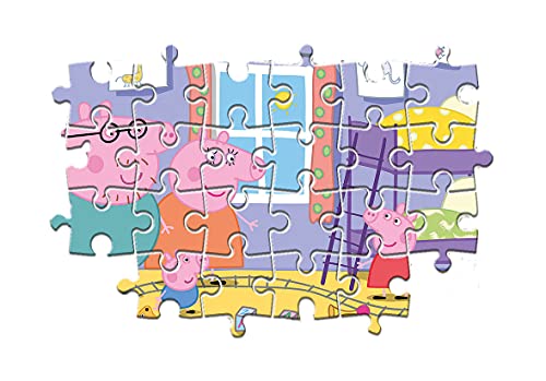 Clementoni - Puzzle Maxi Supercolor Peppa Pig 60 Pezzi