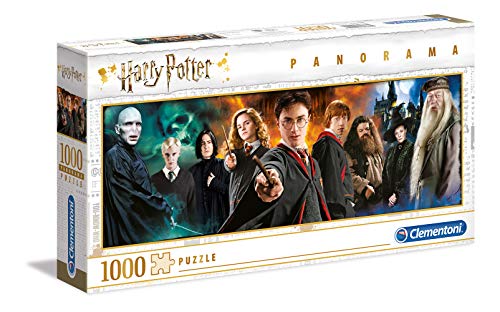 Clementoni- PZL 1000 Panorama Harry Potter Puzzle Adulto, Multicolor (61883)