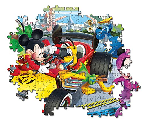 Clementoni Racers Puzzle 104 Piezas Mickey and The Roadster Racer, Color, Miscelanea (27984.5)