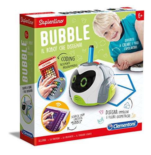 Clementoni- Sapientino Bubble 16621-Robot Educativo para niños, Multicolor (16621)