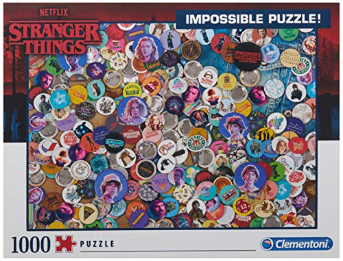 Clementoni Stranger Puzzle 1000 Piezas Impossible Strange Things, Multicolor (39528.6)