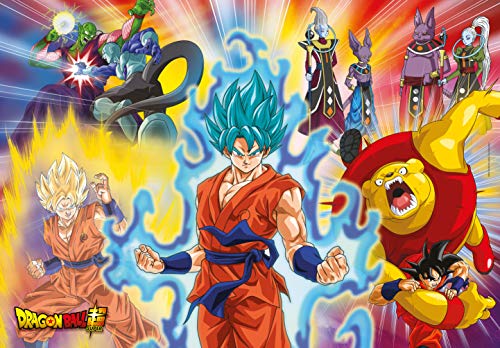 Clementoni- Supercolor Puzzle-Dragon Ball Super-180 Piezas, Multicolor (29761)