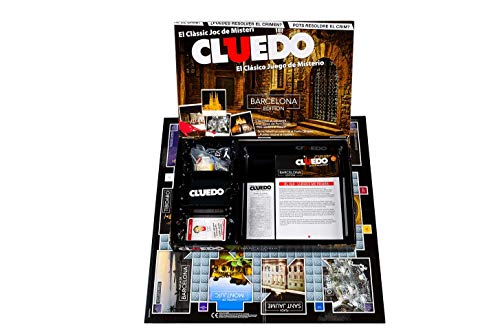 Cluedo de Barcelona - Juego de Mesa de Misterio de Winning Moves - Resuelve el Enigma en la Ciudad de Barcelona - Versión Bilingüe en Castellano y Catalán