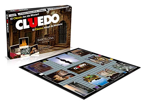 Cluedo de Barcelona - Juego de Mesa de Misterio de Winning Moves - Resuelve el Enigma en la Ciudad de Barcelona - Versión Bilingüe en Castellano y Catalán