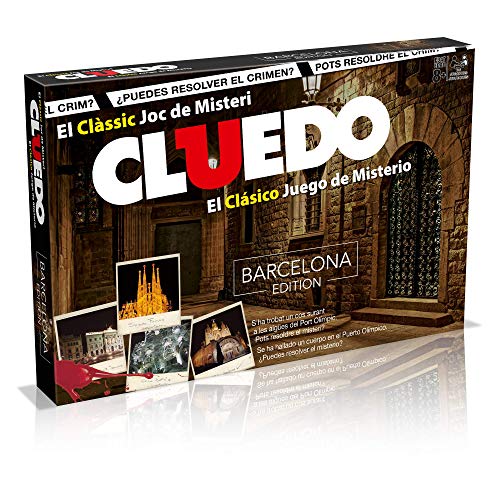 Cluedo de Barcelona - Juego de Mesa de Misterio de Winning Moves - Resuelve el Enigma en la Ciudad de Barcelona - Versión Bilingüe en Castellano y Catalán