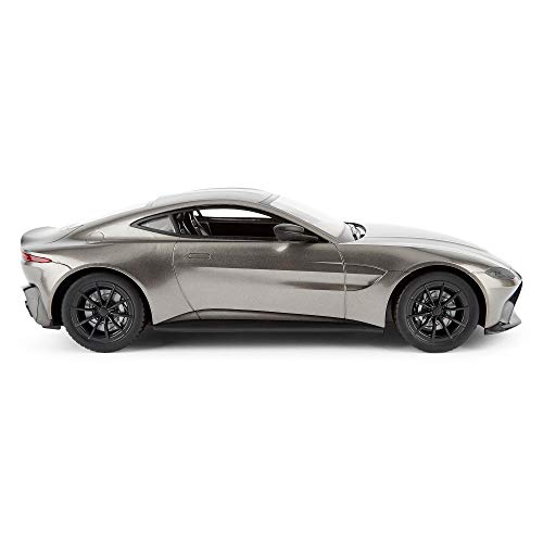 CMJ RC Cars ™ Aston Martin Coche de control remoto Aston Martin 1:14 gris con licencia oficial