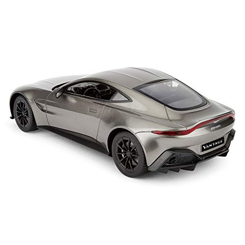 CMJ RC Cars ™ Aston Martin Coche de control remoto Aston Martin 1:14 gris con licencia oficial