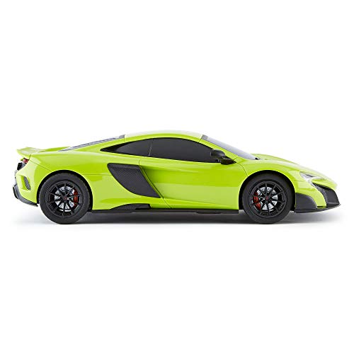 CMJ RC Cars ™ McLaren 675LT Coche de control remoto con licencia oficial Coche 1:18 Escala Luces de trabajo 2.4Ghz Verde