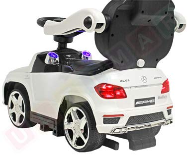 Coche para niños Correpasillo con función de Mecedora: Mercedes GL63 AMG SX1578 - Blanco