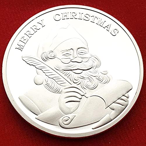 Colección de Monedas Moneda Conmemorativa Regalo de Papá Noel Chapado de muñeco de Nieve Colección Conmemorativa Moneda Moneda de Navidad Moneda Conmemorativa Un Regalo para Coin Coll