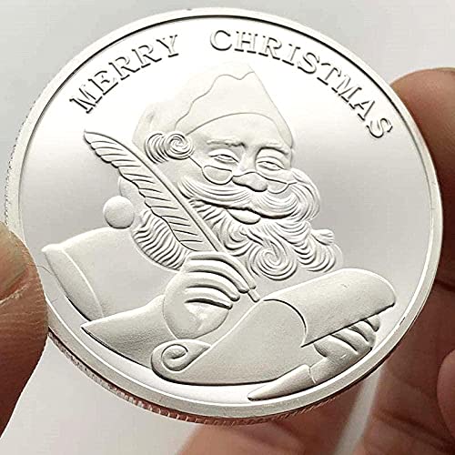 Colección de Monedas Moneda Conmemorativa Regalo de Papá Noel Chapado de muñeco de Nieve Colección Conmemorativa Moneda Moneda de Navidad Moneda Conmemorativa Un Regalo para Coin Coll