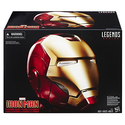 Coleccionables de Hasbro - Casco electrónico de Iron Man de Los Vengadores de Marvel Legends