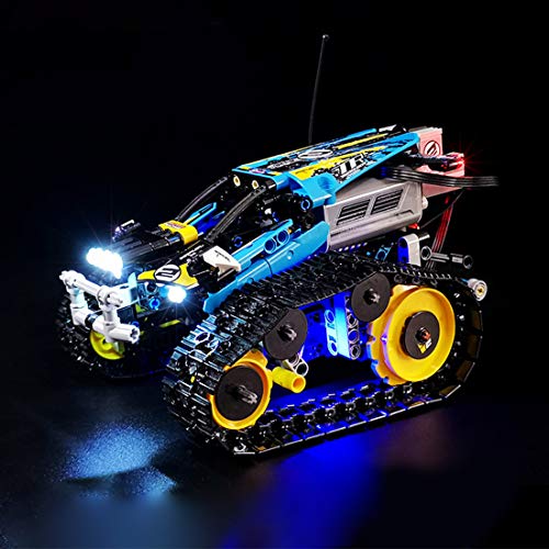 ColiCor Conjunto de Luces Lluminación para Lego 42095 Technic Vehículo Acrobático a Control Remoto, Kit de luz LED Compatible con Lego 42095