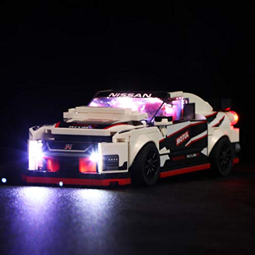 ColiCor Conjunto de Luces Lluminación para Lego 76896 Speed Champions - Nissan GT-R NISMO , Kit de luz LED Compatible con Lego 76896