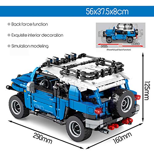 ColiCor Technic Off Road modelo de coche 999 piezas 4x4 Off-Road Kit de construcción para Land Rover Defender, bloques de construcción compatibles con Lego Technic