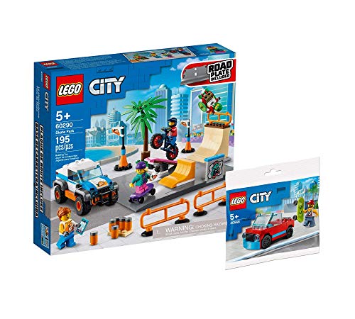 Collectix Lego 60290 Lego City Skate Park - Juego de skateboard Lego City (bolsa de plástico 30568, a partir de 5 años)