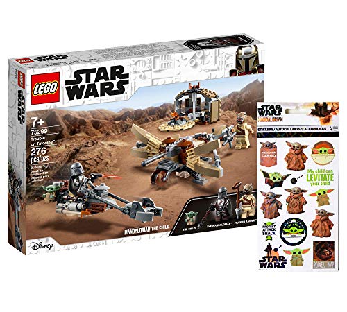 Collectix Lego 75299 - Juego de figuras Lego de Star Wars con tatuaje y hoja de pegatinas de The Mandalorian Baby Yoda (varios modelos)