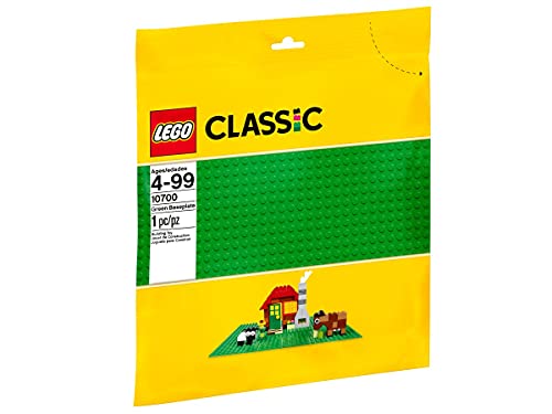 Collectix Lego Classic 11010 - Placa de construcción blanca y placa verde 10700